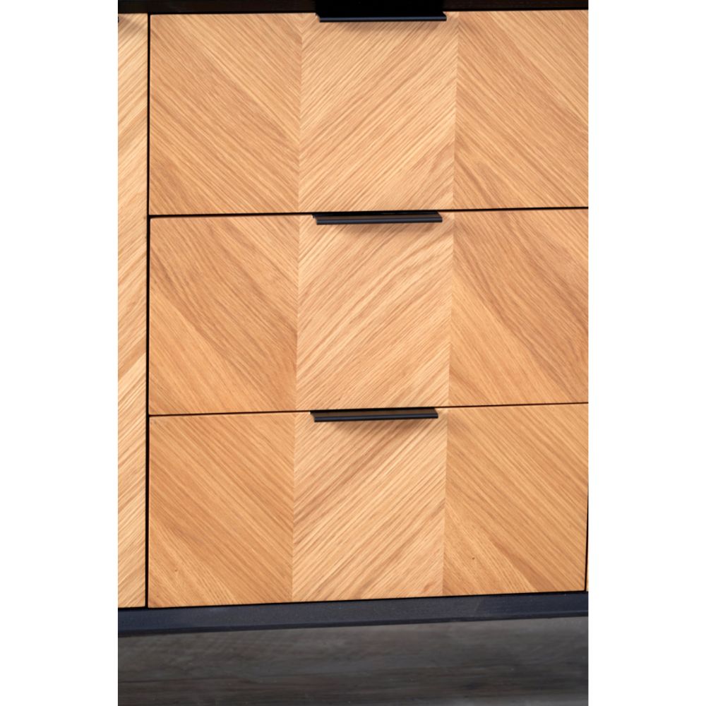 Hailee Pine Wood 2 Door 3 Drawer Sideboard