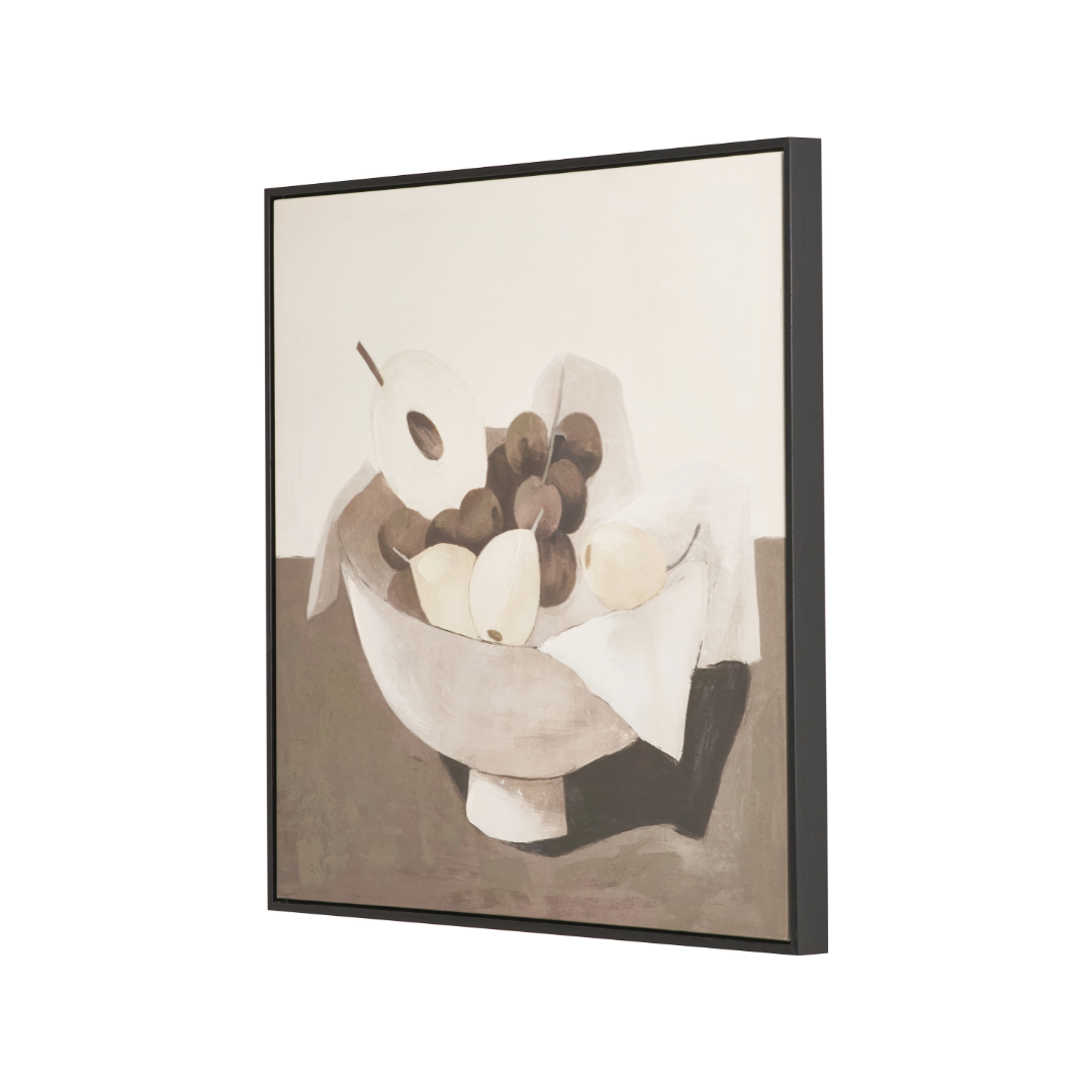 Fruit Design Canvas with Black Frame