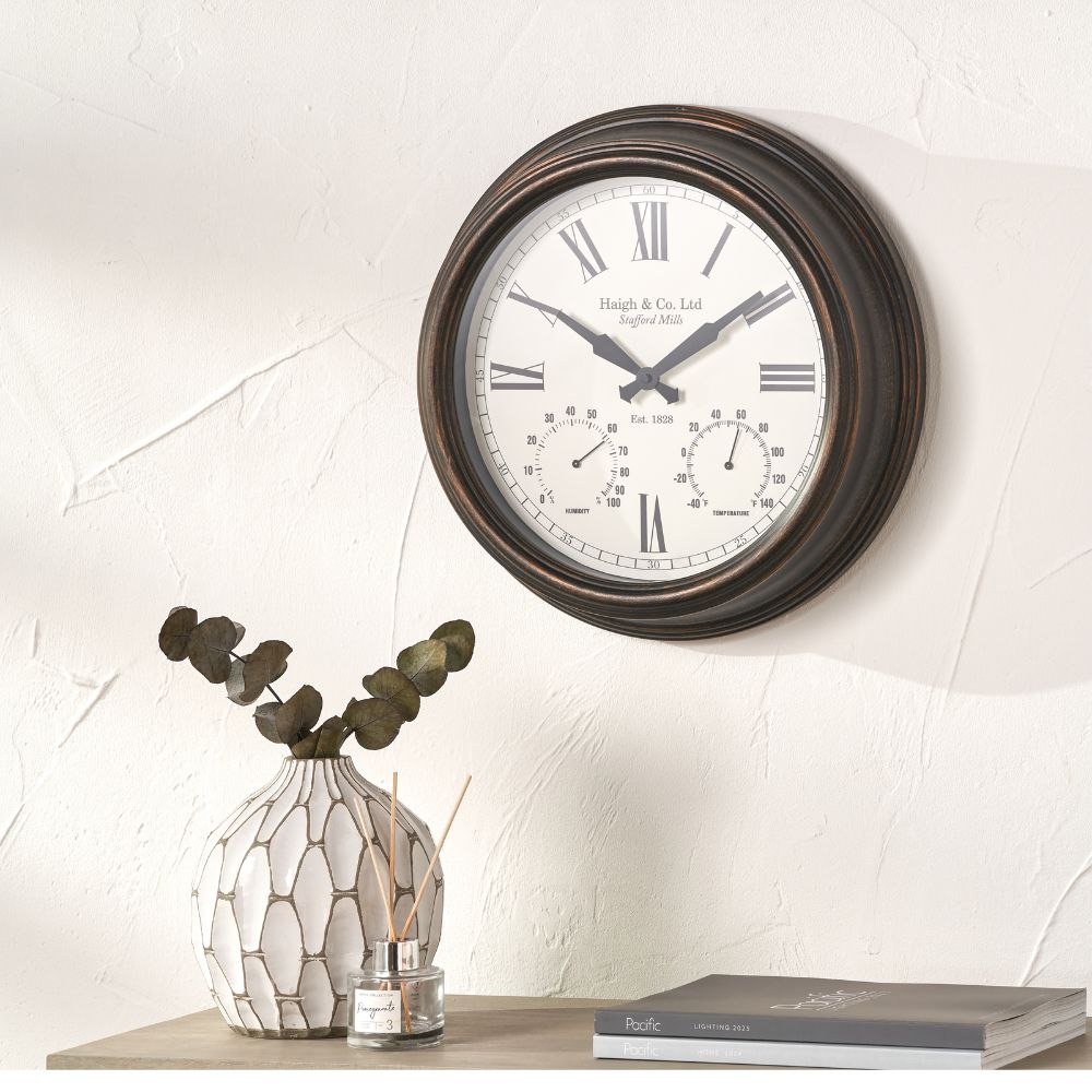 Antique Effect Indoor Outdoor Wall Clock