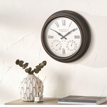 Antique Effect Indoor Outdoor Wall Clock