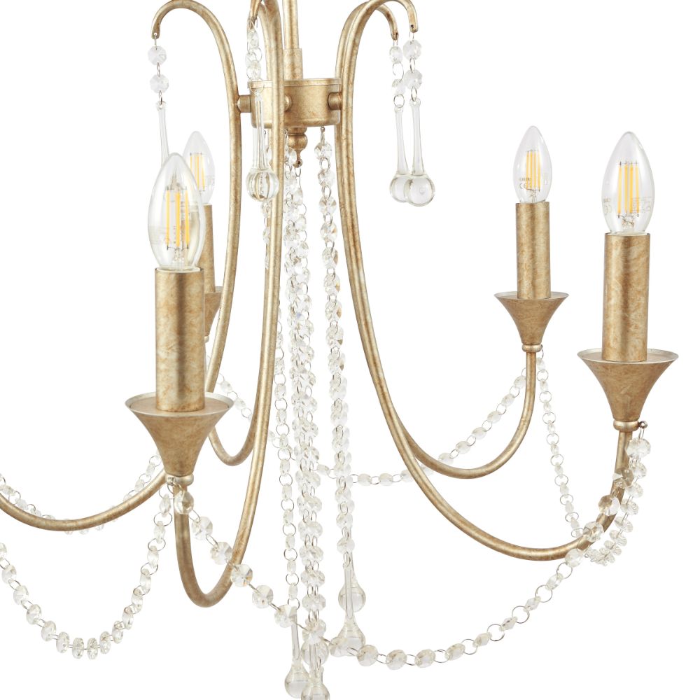Belle 5 Light Chandelier Pendant