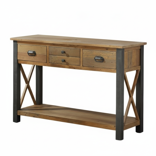 Urban Elegance - Reclaimed Wood Console Table