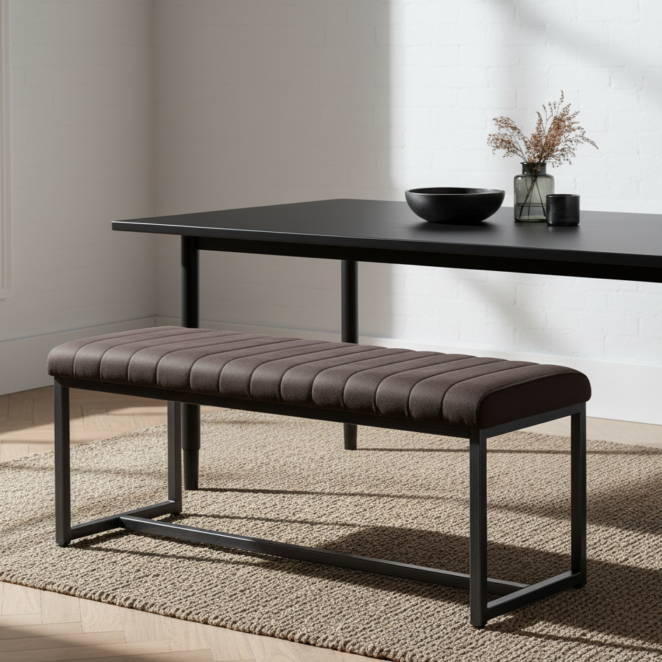 Brooklyn Charcoal Dining Bench