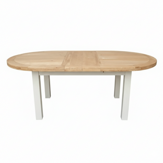 Deluxe Painted Oval Extendable Dining Table
