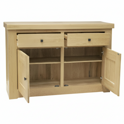 Bordeaux Solid Oak 2 Door 2 Drawer Sideboard