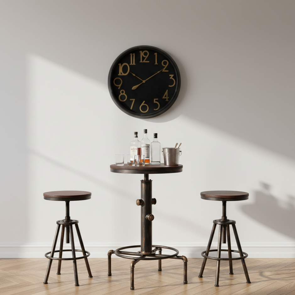 Rockport 66cm Pipework Bar Table