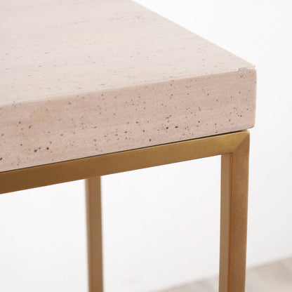 Madison Granite and Metal Console Table
