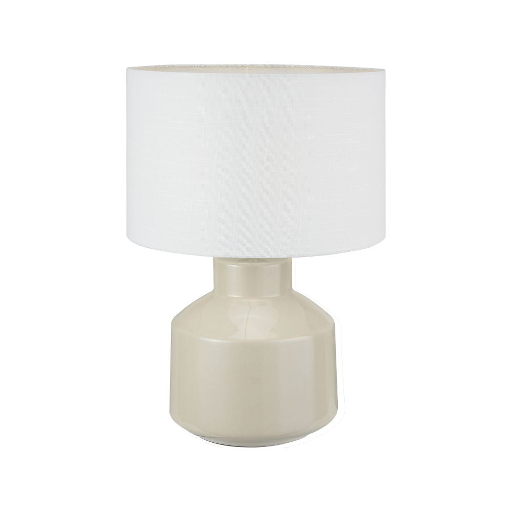 Nora Cream Crackle Effect Table Lamp