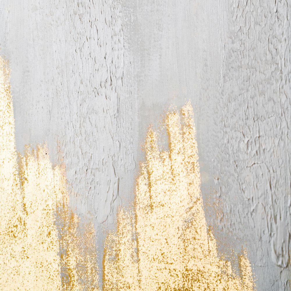 Frameless Canvas Black or White and Gold Abstract