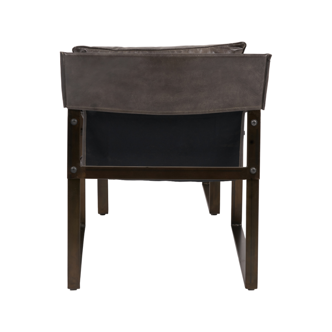 Nico Leather Chair and Footstool