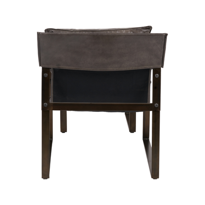 Nico Leather Chair and Footstool