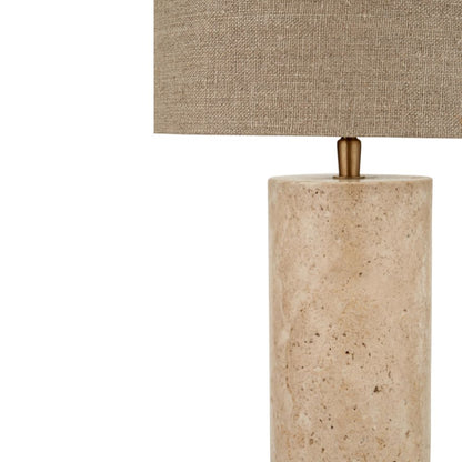 Kanoa Limestone Cylinder Table Lamp