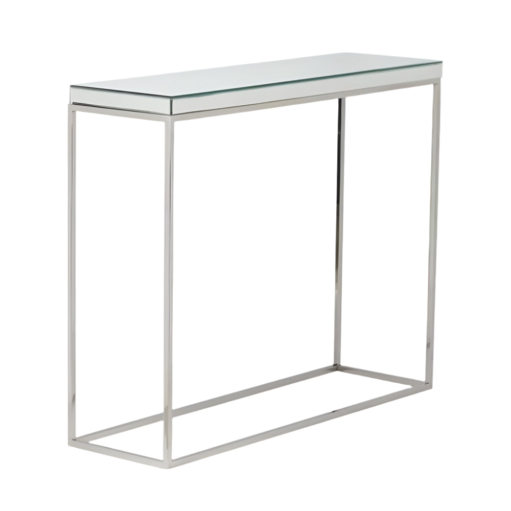 Elysee Mirrored Glass Console Table