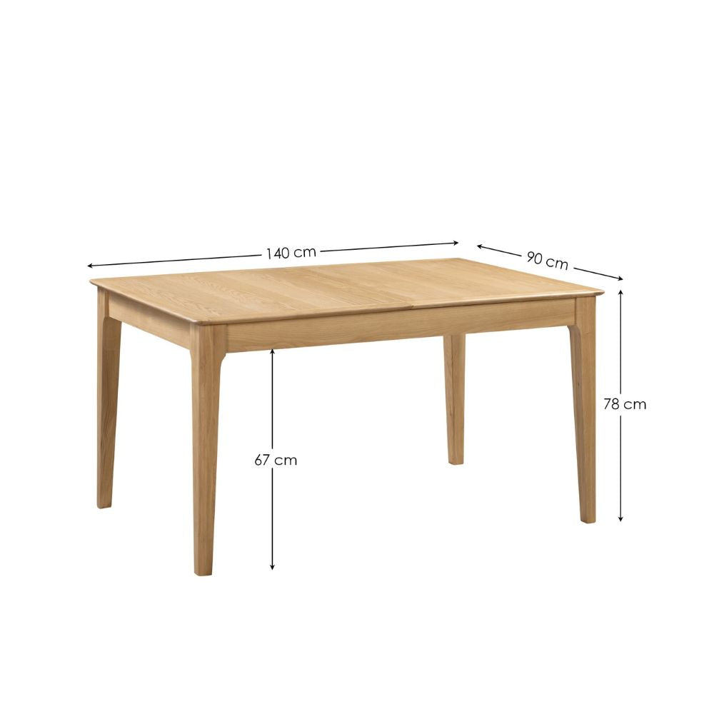 Cotswold 1.4m Extendable Dining Table