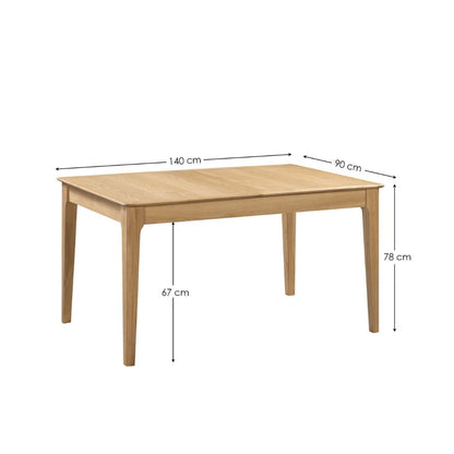 Cotswold 1.4m Extendable Dining Table