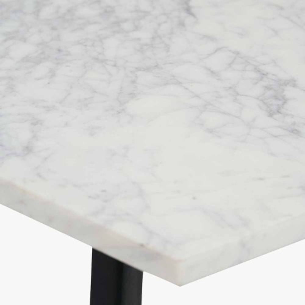 Hendrick White Marble Console Table