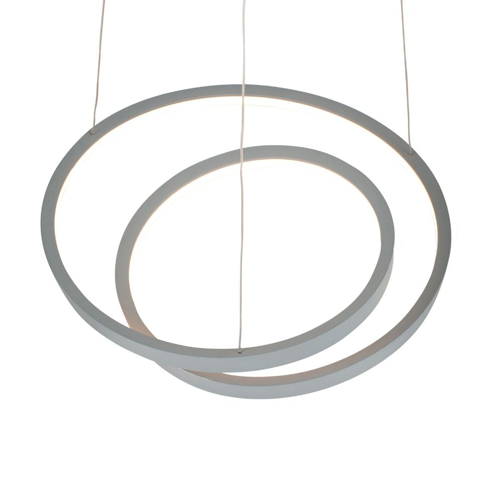 Neptune Grey LED Ring Pendant