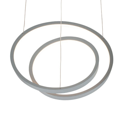 Neptune Grey LED Ring Pendant