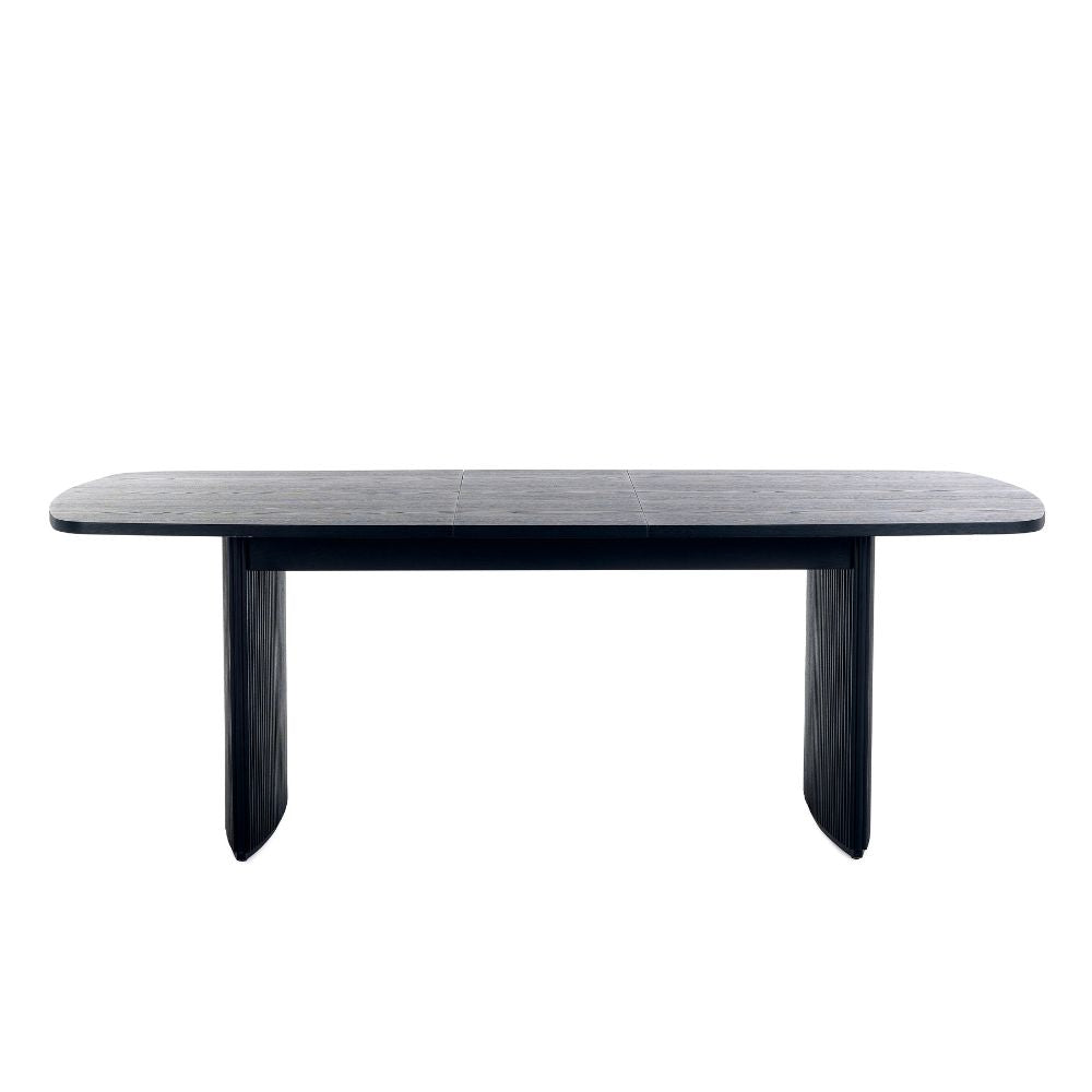 Louis Fluted 1.8m Extendable Dining Table Black
