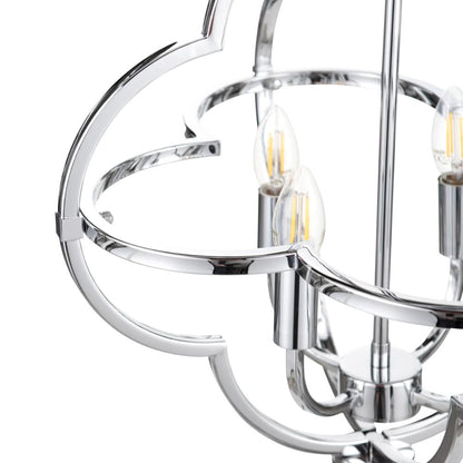 Amine 4 Light Fleur De Lys Pendant