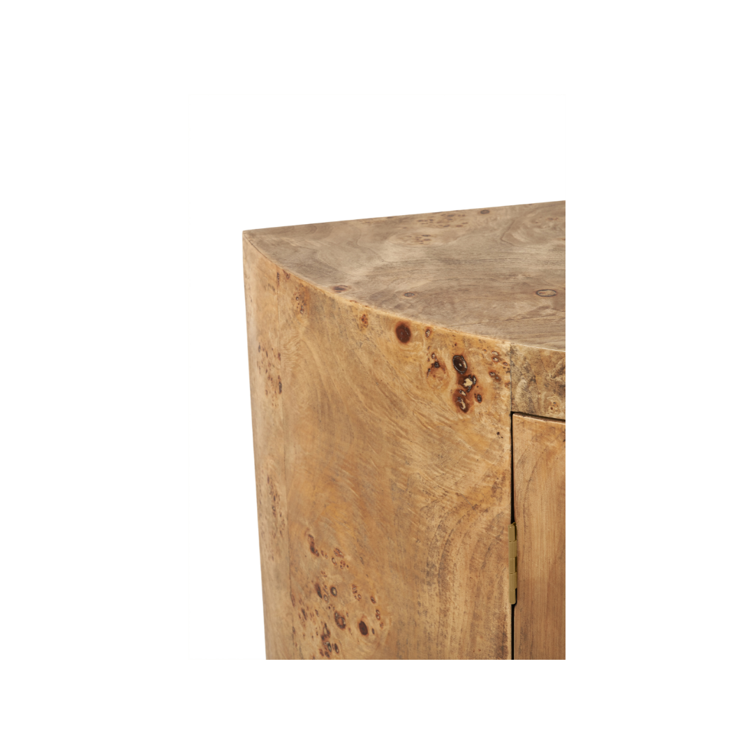 Newborough Burr Wood Effect 2 Door Sideboard