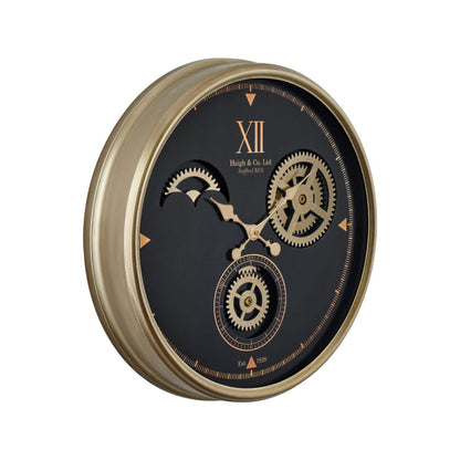 Metal Working Cog Wall Clock