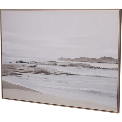 Canvas Blurred Seascape Framed Wall Art