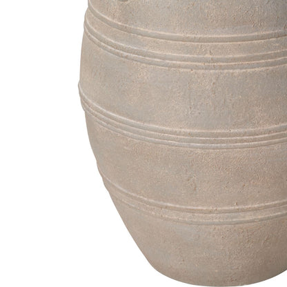 Fibrestone Grey Wash Decorative with Handles Large Vase