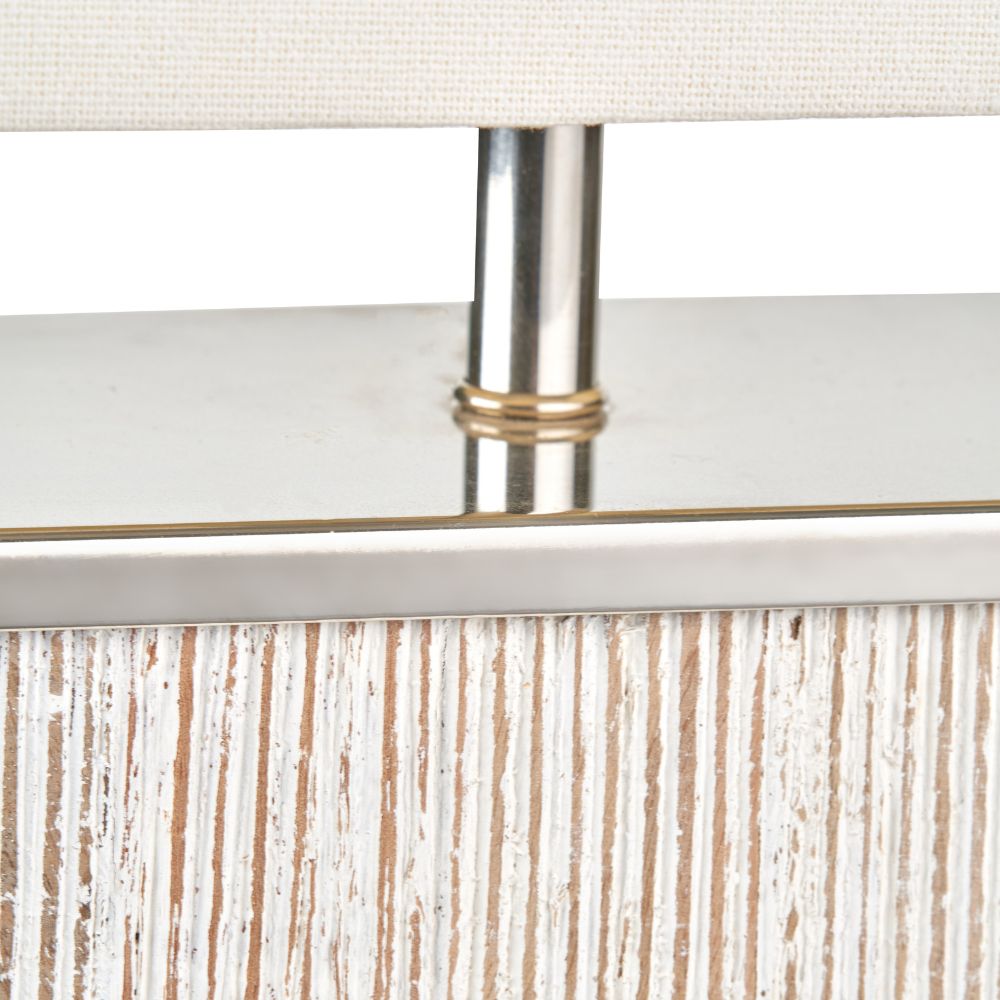 Hampton Wood White Wash Table Lamp