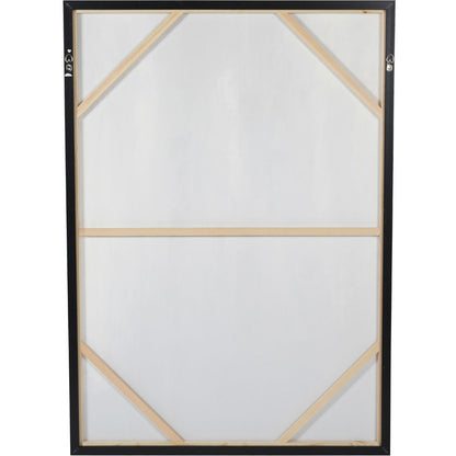Urbanite  Canvas Blue Distressed Foiled Framed Wall Art