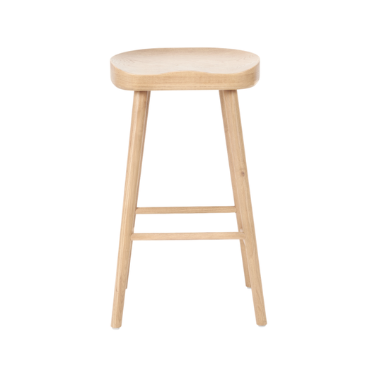Laselle Ash Wood Bar Stool