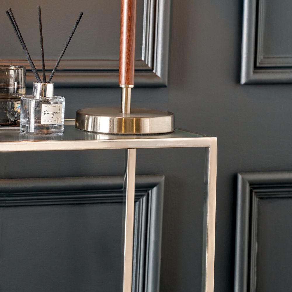 Aleandra Glass Console Table