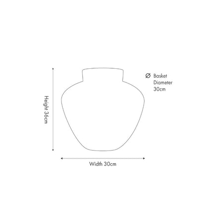 Seagrass Natural Urn Shaped Basket