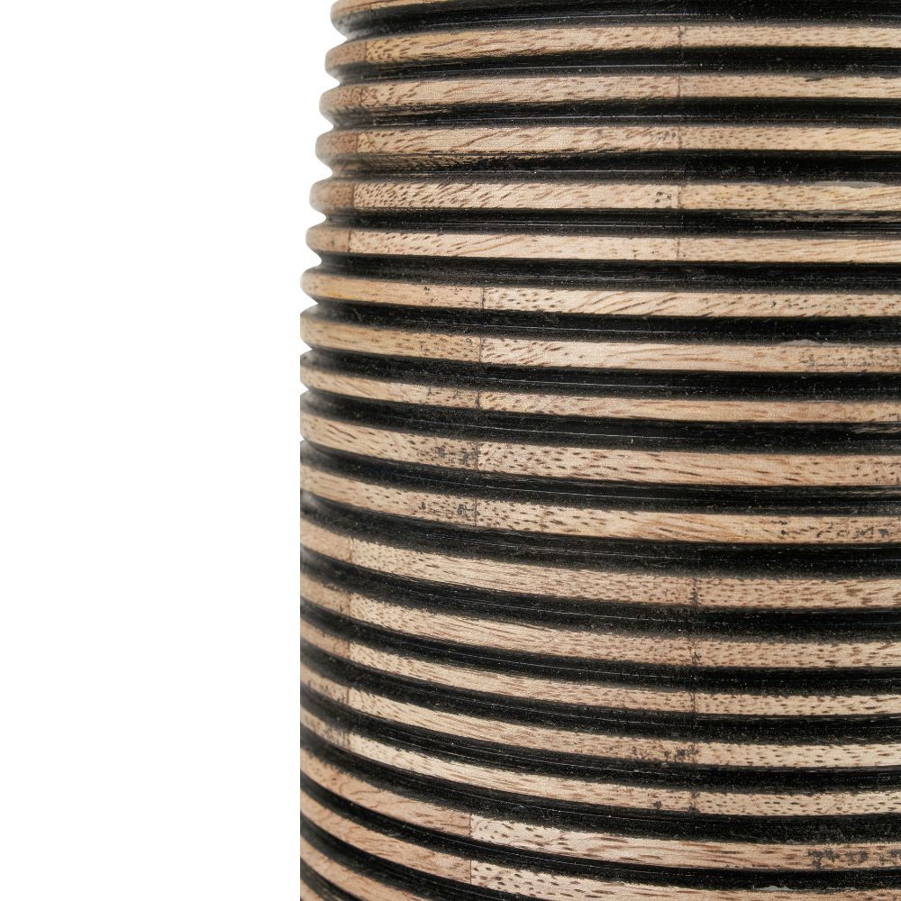 Caspian Mango Wood Natural Grooved Table Lamp