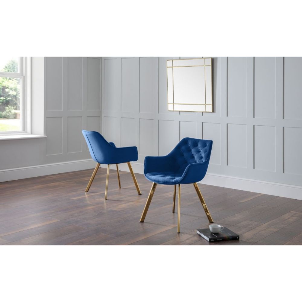 Lorenzo Blue Dining Chair (Set of 2)