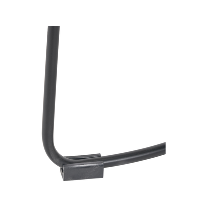 Laselle Ash Wood and Black Metal Bar Stool