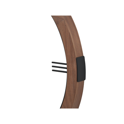 Vermont Light Walnut Wood Veneer Round Wall Clock