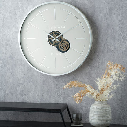 Wood Working Cog Wall Clock