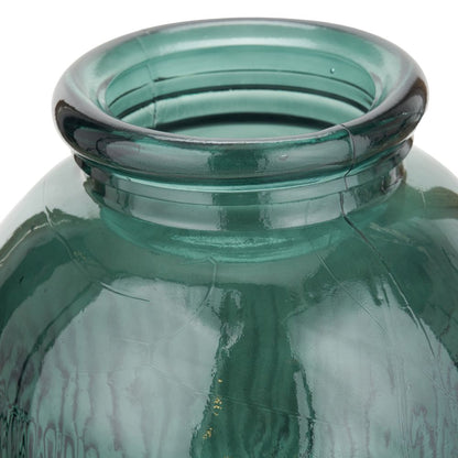 Recycled Glass Ribbed Vase Tall