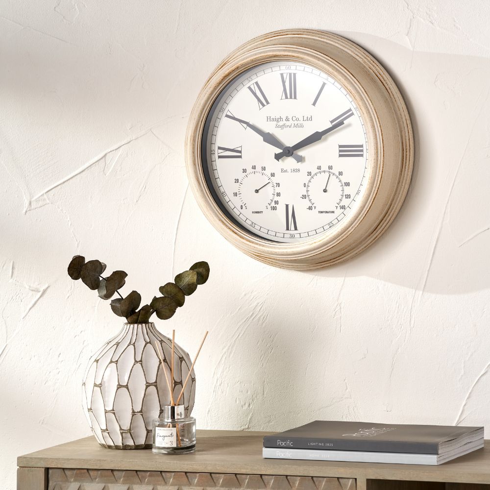 Antique Effect Indoor Outdoor Wall Clock