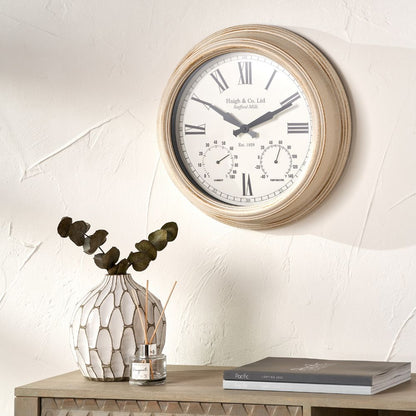 Antique Effect Indoor Outdoor Wall Clock