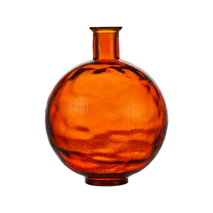 Recycled Glass Round Vase