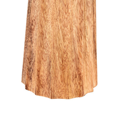 Draydon Mango Wood Textured Cone Table Lamp