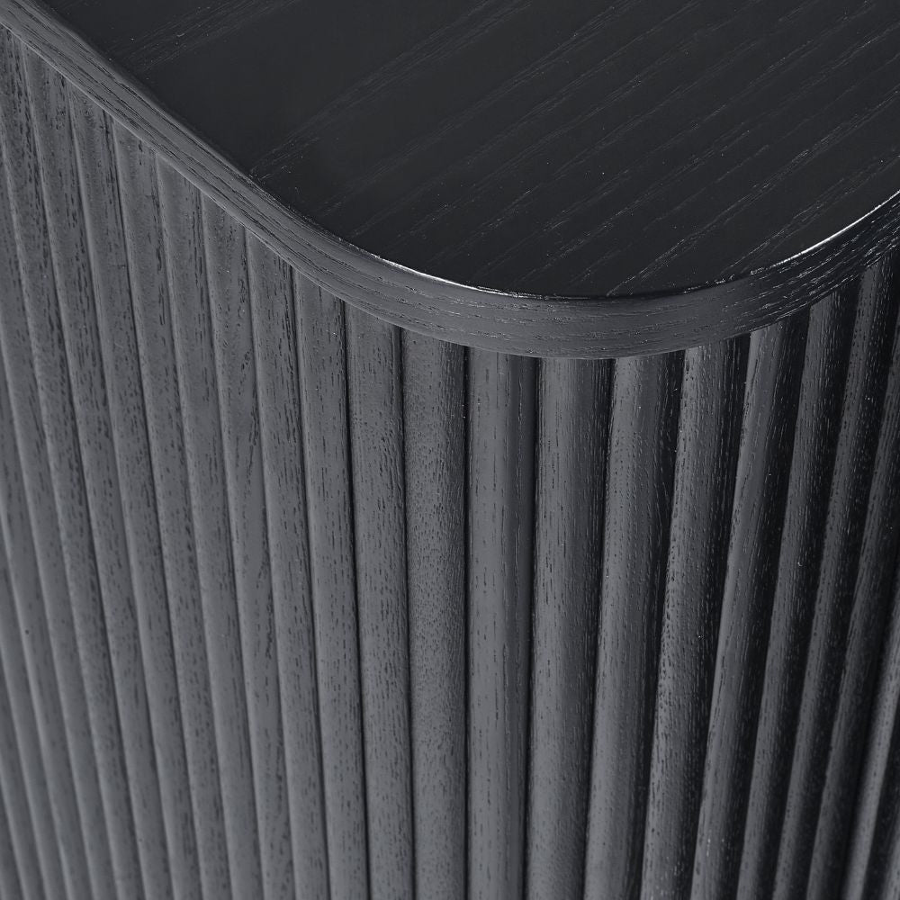 Louis Black Fluted Sideboard