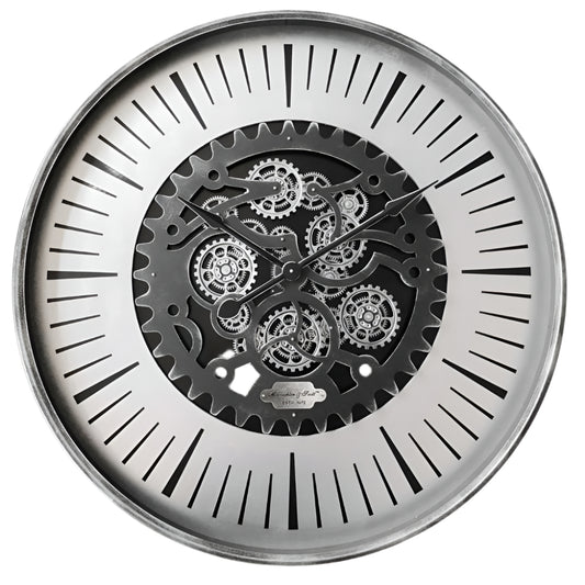 Palladium with moving Dials Black Nickel Wall Clock
