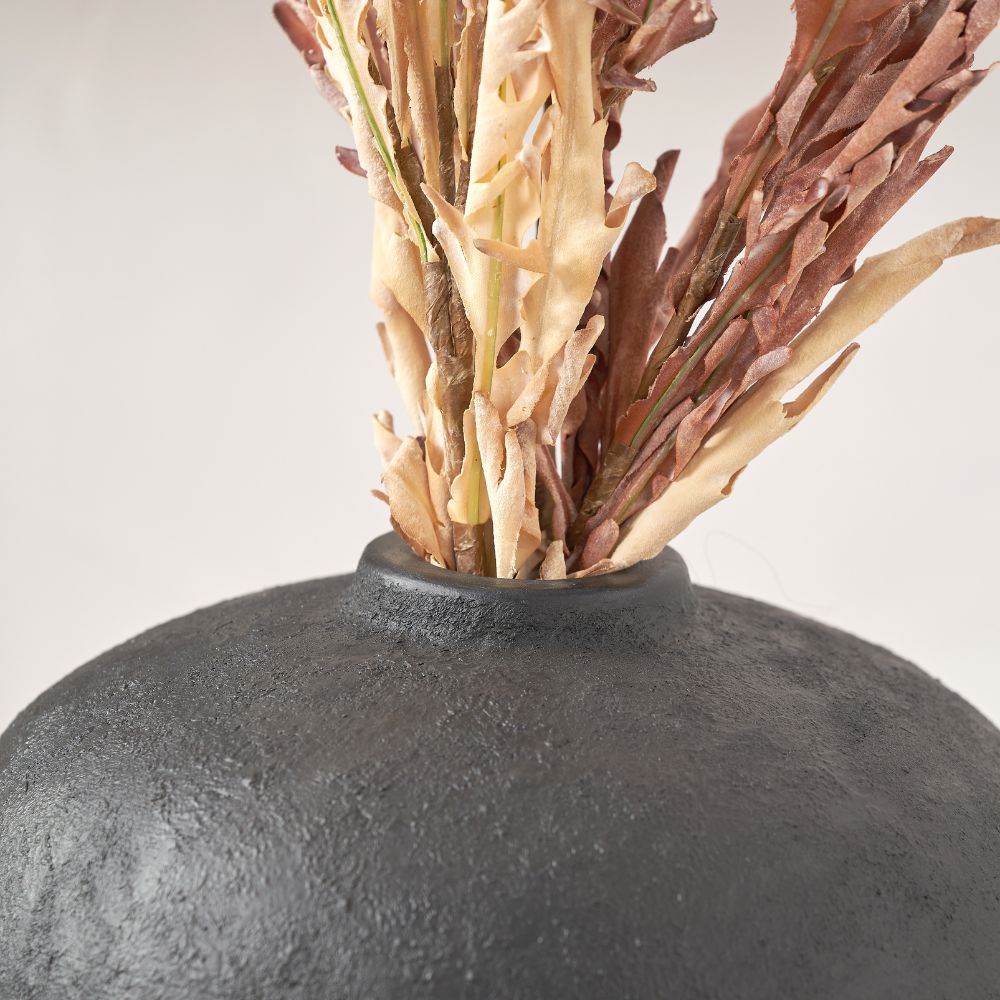 Fibrestone Black Decorative Tall Vase