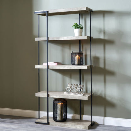 Jersey Concrete Effect 5 Shelf Unit