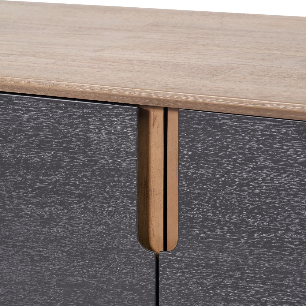 Gio Acacia Wood 4 Door Sideboard