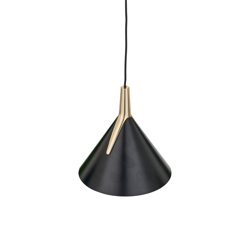 Astarion Matte Black and Gold Multi Drop LED Pendant