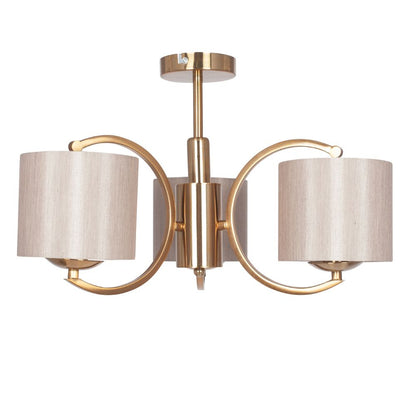 Arcadia 3 Arm Semi Flush Pendant